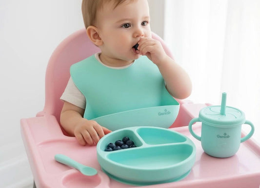 Set de alimentación para bebé, BPA free, 6 meses en adelante