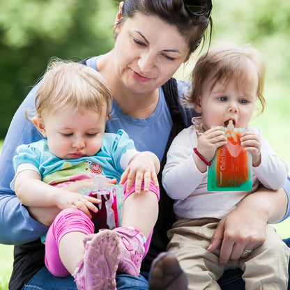 Bolsas reutilizables de comida para bebés CheriBaby para niños pequeños (10 unidades)