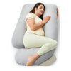 Momcozy Almohadas de embarazo en forma de U con funda extraíble de algodón