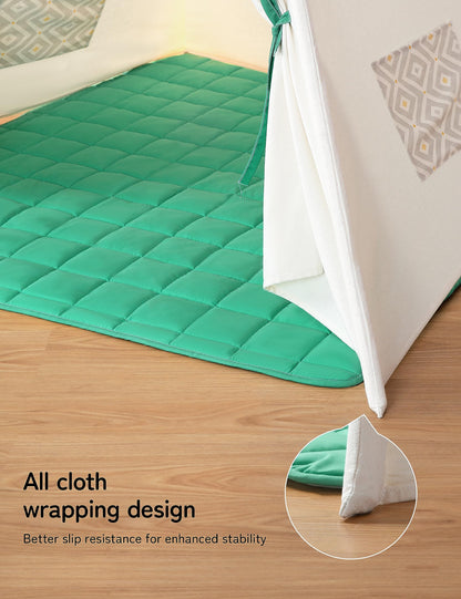 besrey Tienda Tipi para Niños con Alfombrilla Acolchada y Luz
