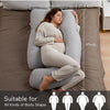 Momcozy Almohadas de embarazo en forma de U con funda extraíble de algodón