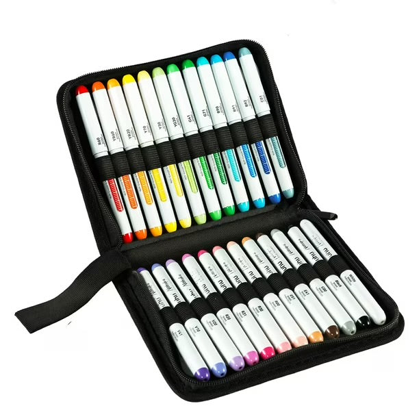Ohuhu 24 Marcadores Acrílicos punta pincel