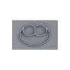 ezpz Happy Mat (gris) Nueva versión – Placa de succión 100 % silicona