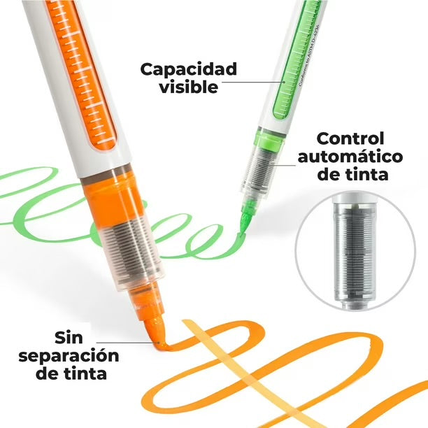 Ohuhu 24 Marcadores Acrílicos punta pincel