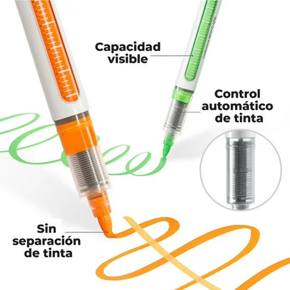 Ohuhu 24 Marcadores Acrílicos punta pincel