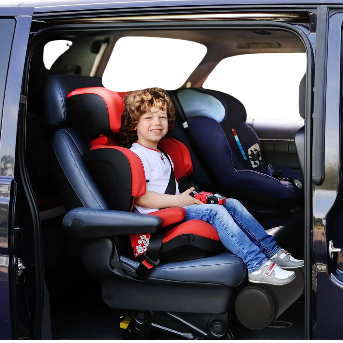 Reposapiés para coche con tiras extra largas