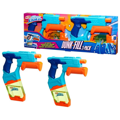 Lanzador Nerf Super Soaker Pack Doble Dunk-Fill