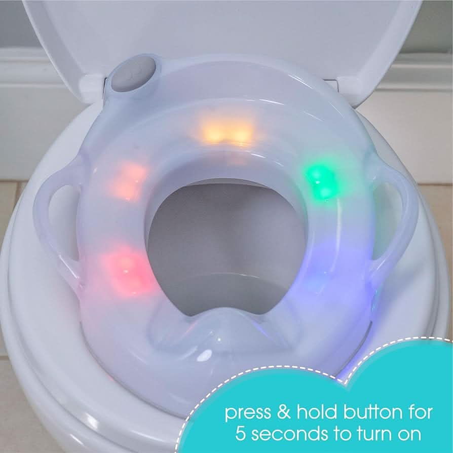 Summer Infant My Size Potty Ring Lights and Songs - Anillo de asiento de entrenamiento para ir al baño con luces