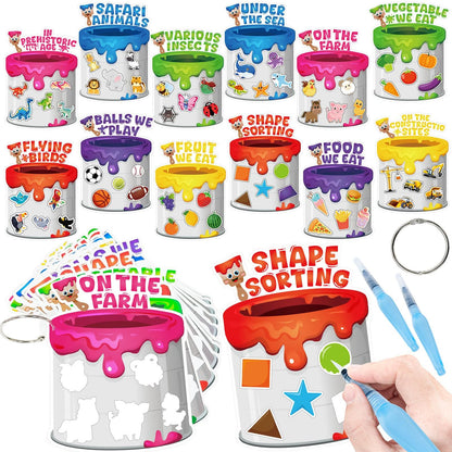 Libro ocupado de clasificación, libros reutilizables para colorear al agua