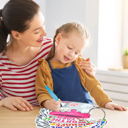 Libro ocupado de clasificación, libros reutilizables para colorear al agua