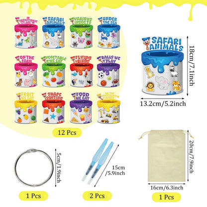 Libro ocupado de clasificación, libros reutilizables para colorear al agua