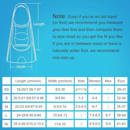 Gintenco Aletas de natación, talla 30-32