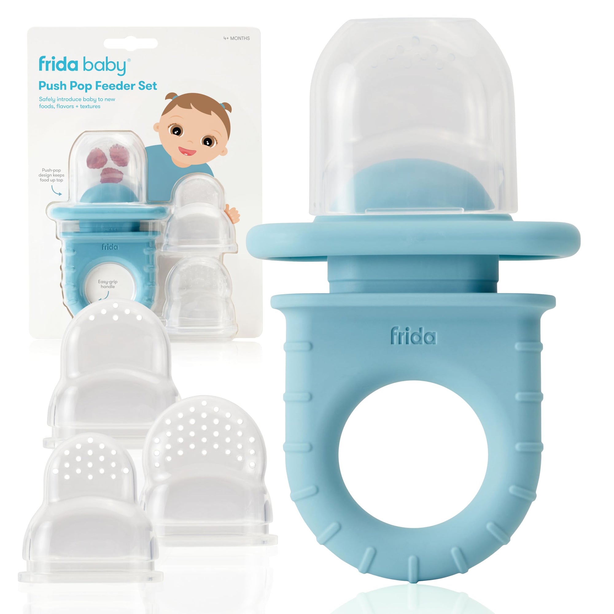 Comedero Frida Baby Push Pop: comedero de frutas para bebés