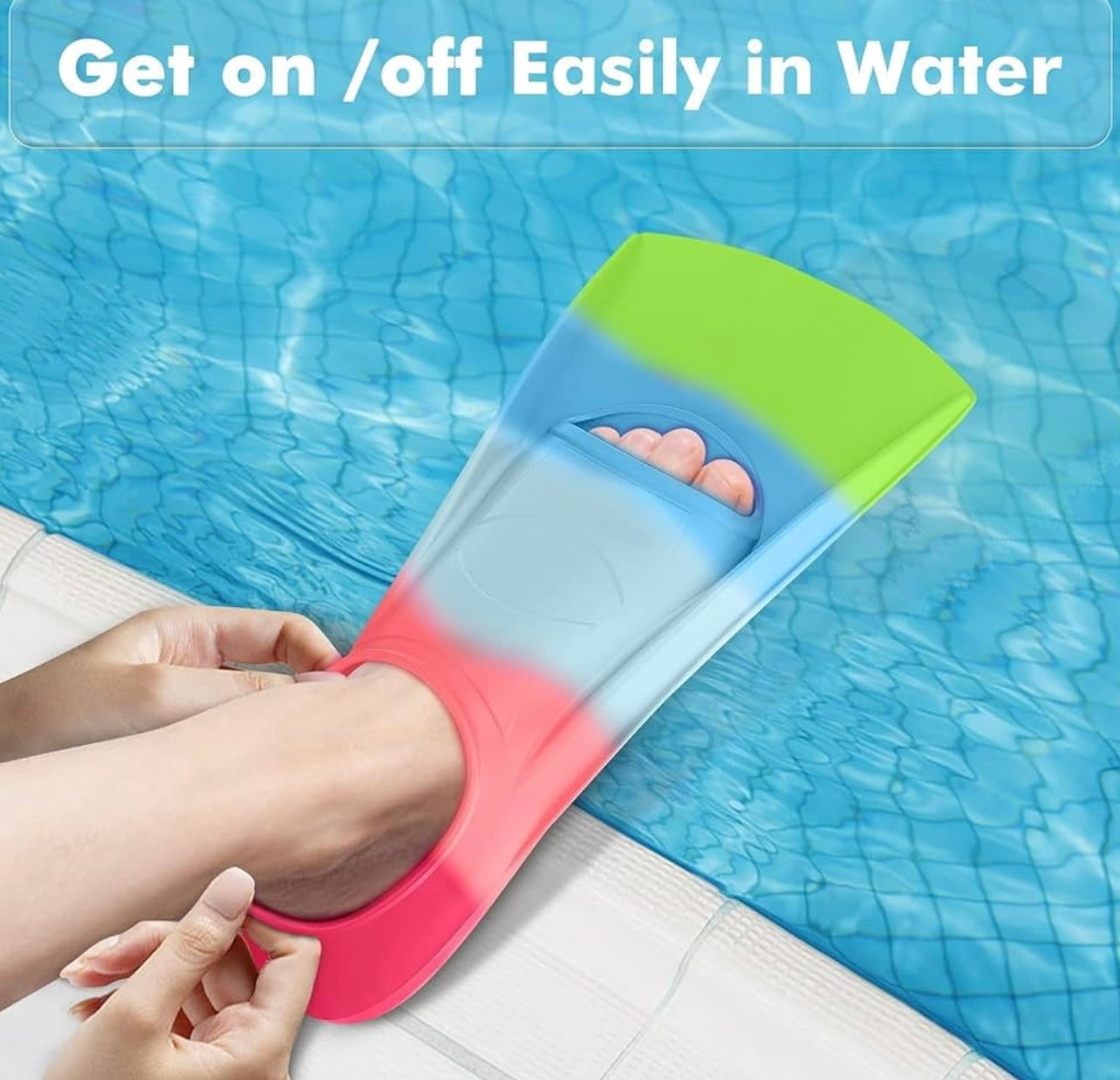 Gintenco Aletas de natación, talla 30-32