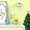 Walkie Talkies Qniglo para niños recargables, paquete de 2, verde