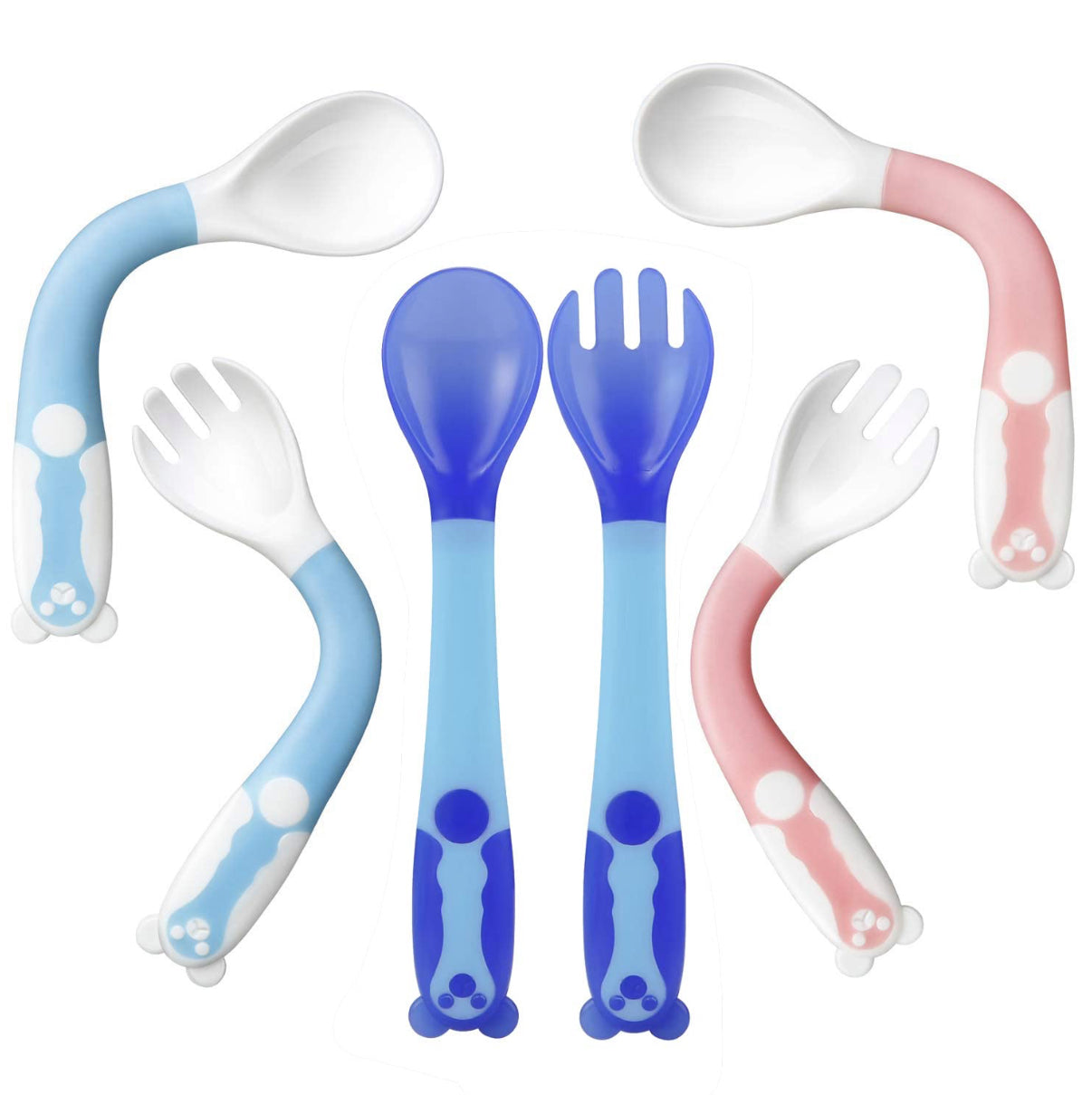 PandaEar Cucharas de utensilios flexibles para bebés