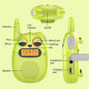 Walkie Talkies Qniglo para niños recargables, paquete de 2, verde