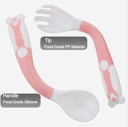 PandaEar Cucharas de utensilios flexibles para bebés