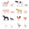 35 juguetes de animales de granja