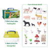 35 juguetes de animales de granja