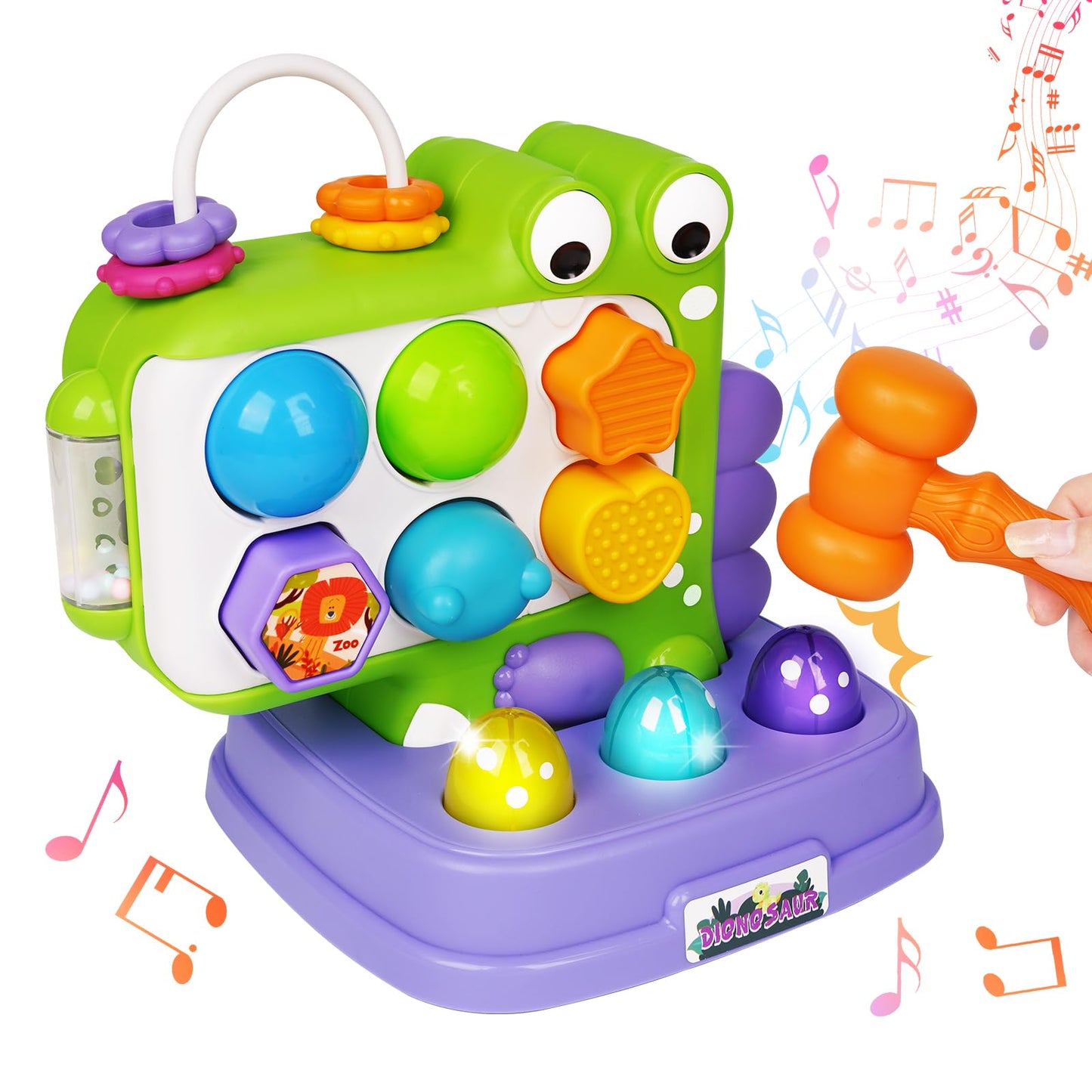 Agirlgle Cubo de actividades para bebés con clasificador de formas