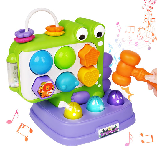 Agirlgle Cubo de actividades para bebés con clasificador de formas