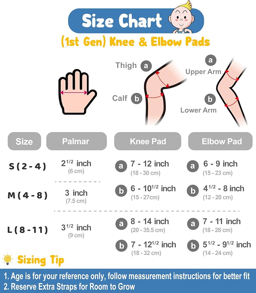 Rodilleras y coderas para niños de estilo suave con guantes de bicicleta, 2-11 años, small
