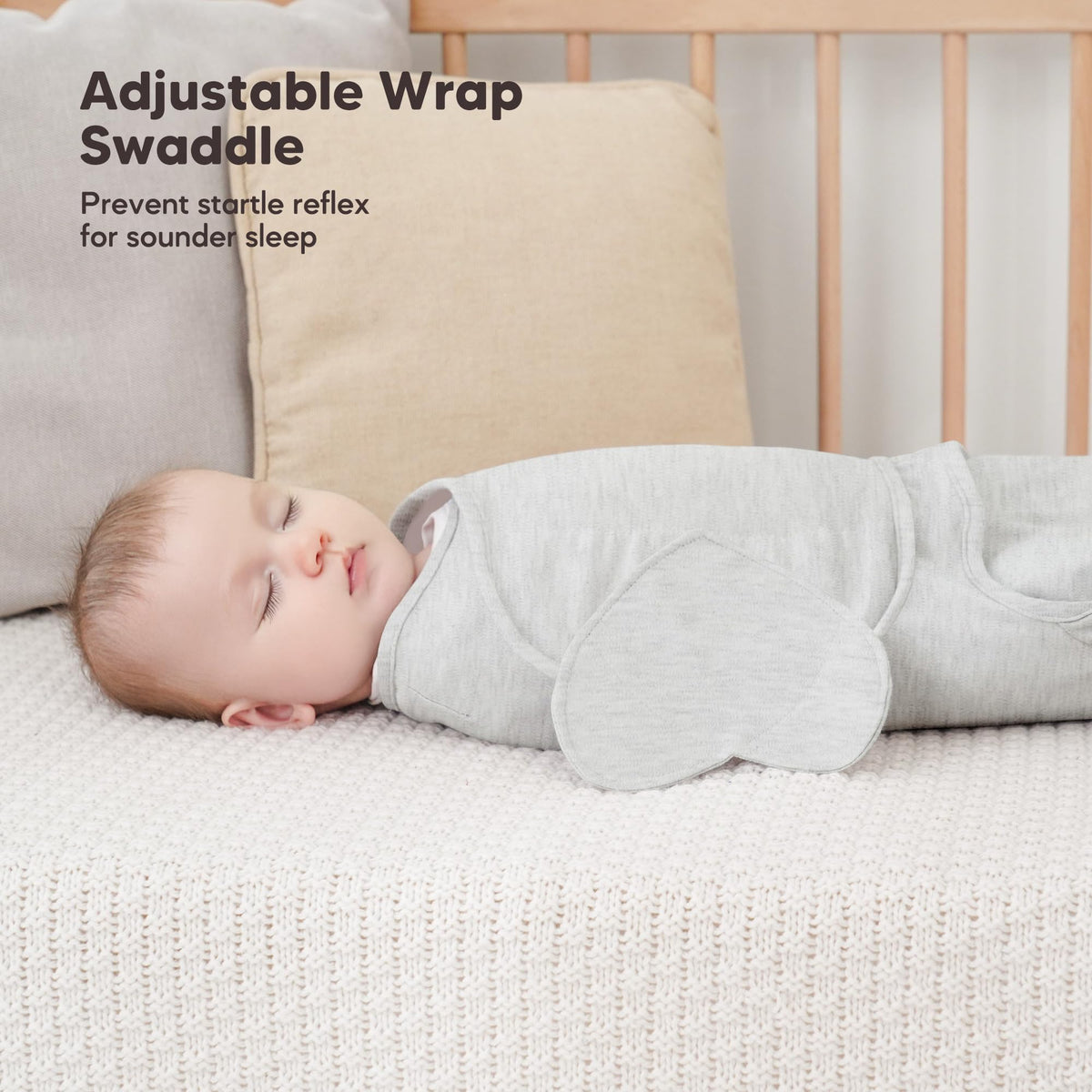 Susurration - Saco de dormir para bebé, 100 % algodón para recién nacidos, 0-3 meses