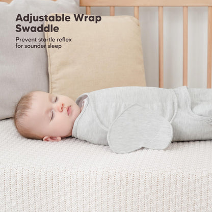 Susurration - Saco de dormir para bebé, 100 % algodón para recién nacidos, 0-3 meses