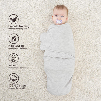 Susurration - Saco de dormir para bebé, 100 % algodón para recién nacidos, 0-3 meses