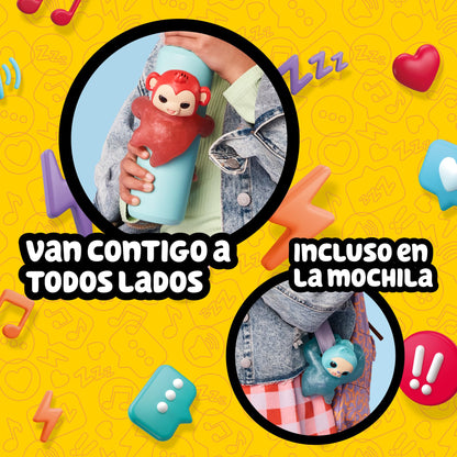 Little Live Pets - Hug n’ Hang Zoogooz Sensoo Sloth, Mascota blandita y elástica