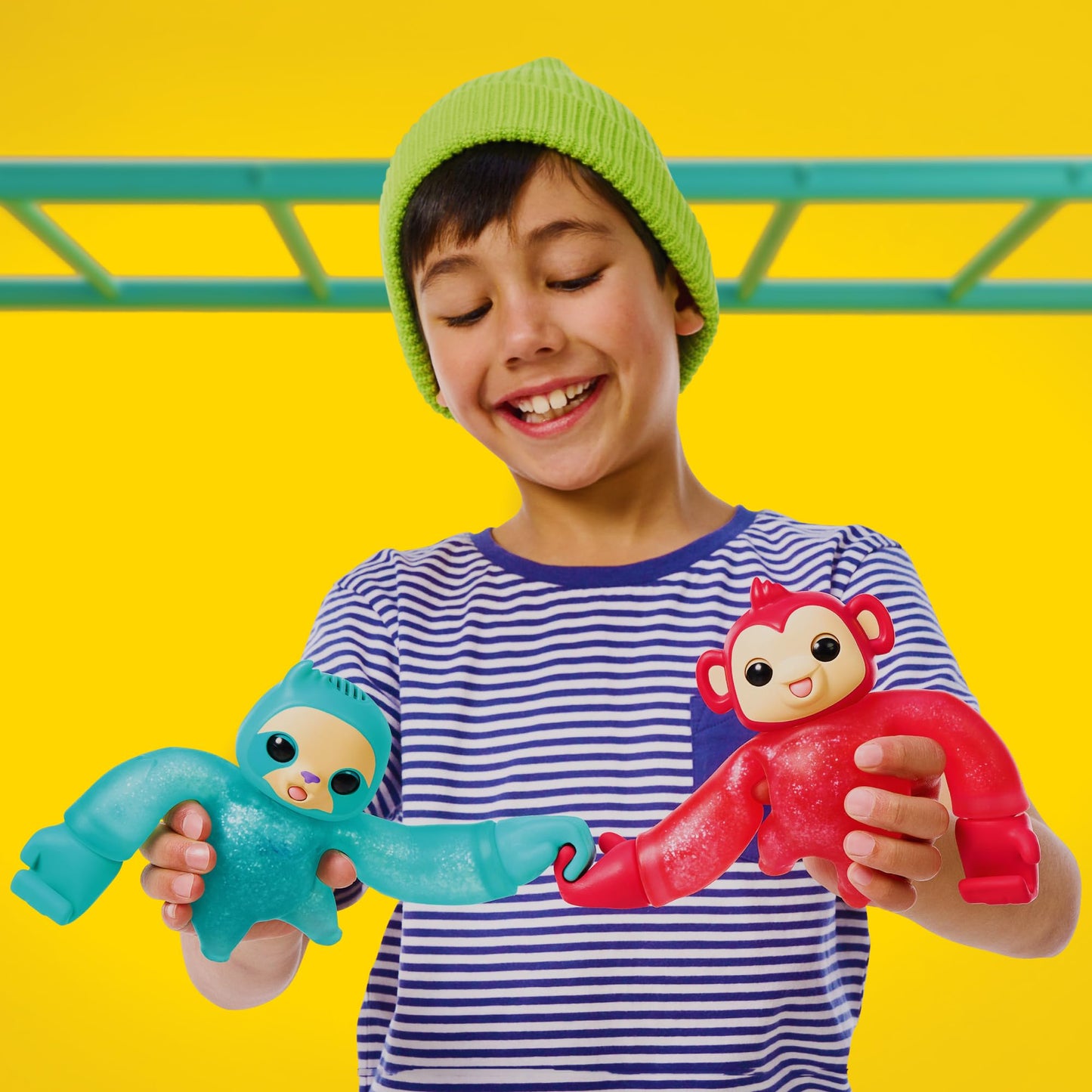 Little Live Pets - Hug n’ Hang Zoogooz Sensoo Sloth, Mascota blandita y elástica