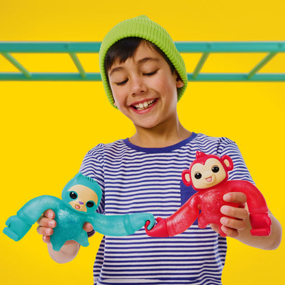 Little Live Pets - Hug n’ Hang Zoogooz Sensoo Sloth, Mascota blandita y elástica