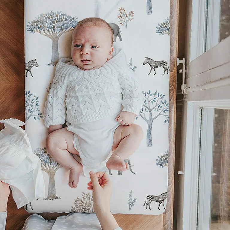 Gllquen Baby Juego de Sábanas para Moisés, Acogedora y Transpirable Sábana de Colchón para Bebés, 32 "x 16"