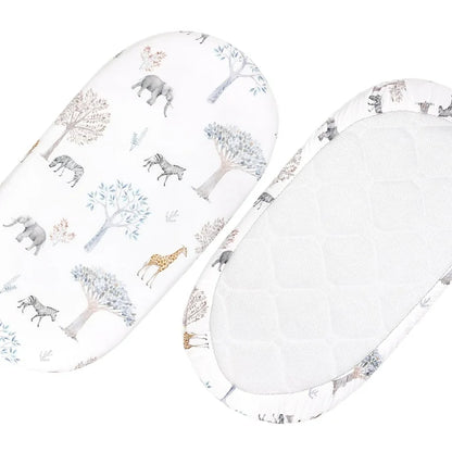 Gllquen Baby Juego de Sábanas para Moisés, Acogedora y Transpirable Sábana de Colchón para Bebés, 32 "x 16"