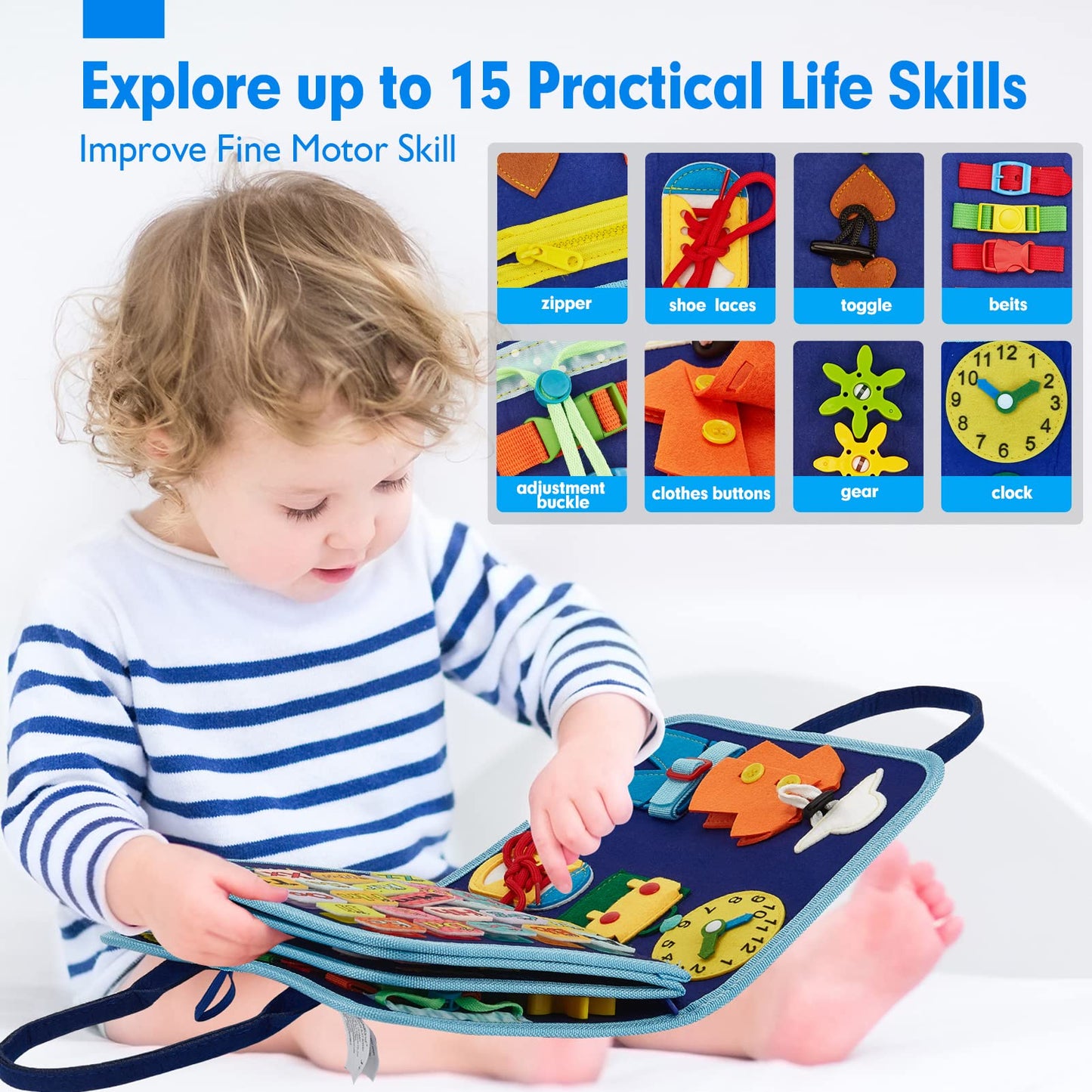 hahaland Tablero de actividades Montessori