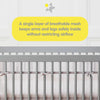 Breathable™ Mesh Liner for Full-Size Cribs, Classic 3mm Mesh, Navy