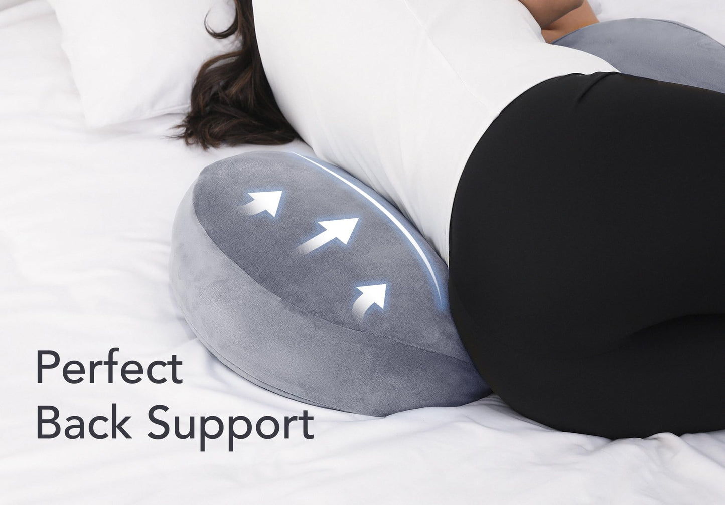Pregnancy Pillow – Memory Foam Maternity Support for Side Sleepers