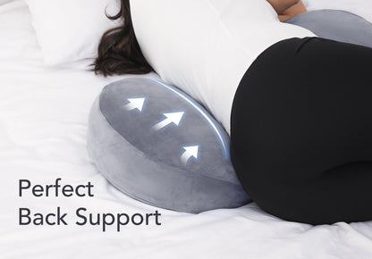 Pregnancy Pillow – Memory Foam Maternity Support for Side Sleepers