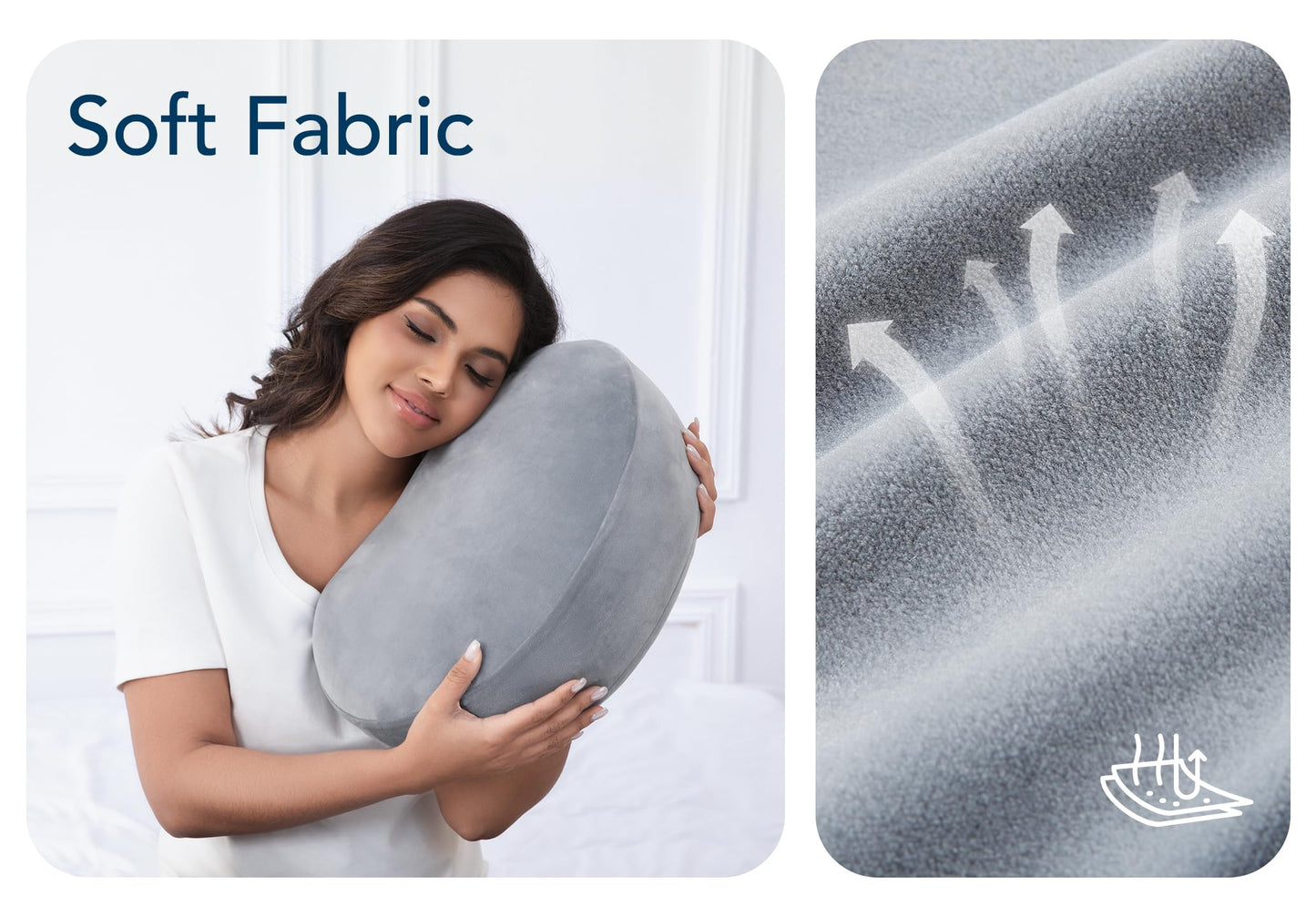Pregnancy Pillow – Memory Foam Maternity Support for Side Sleepers