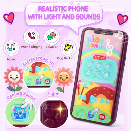 INNOCHEER Bolso de niñas pequeñas, bolso de juguete para niños con maquillaje de fantasía