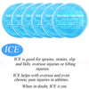 Paquetes de hielo de gel para lesiones, 5 unidades