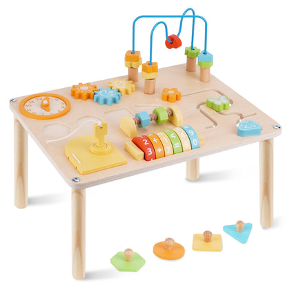 ATOYUS - Mesa de actividades para niños de 1 a 2 años, 8 en 1