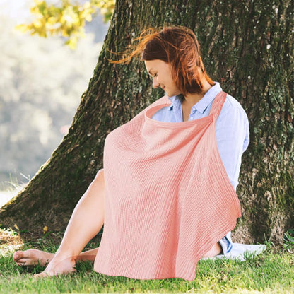 Funda de lactancia de muselina para lactancia, cubierta de algodón transpirable