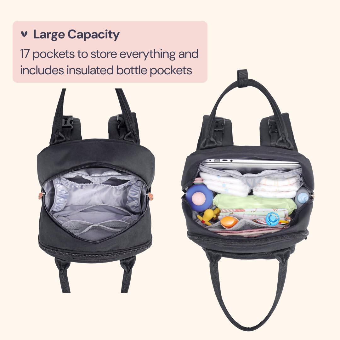 BabbleRoo Pañalera Mochila para pañales de bebé