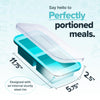 Souper Cubes Bandeja de silicona para congelador de 2 tazas con tapa