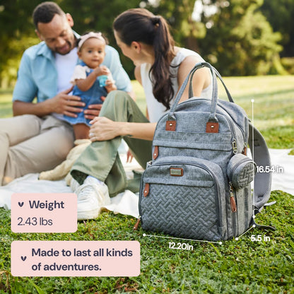 BabbleRoo Pañalera Mochila para pañales de bebé