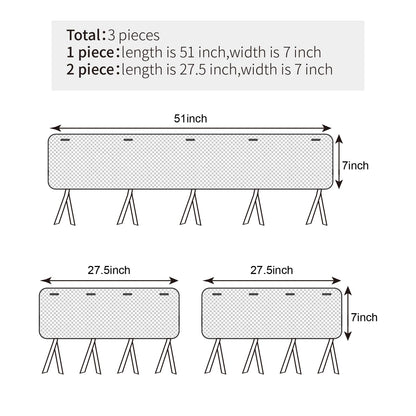 Cubiertas para barandillas de cuna 3 en 1 para cunas de tamaño real