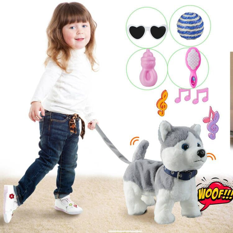 Husky - Juguete de ladrido para perros que camina