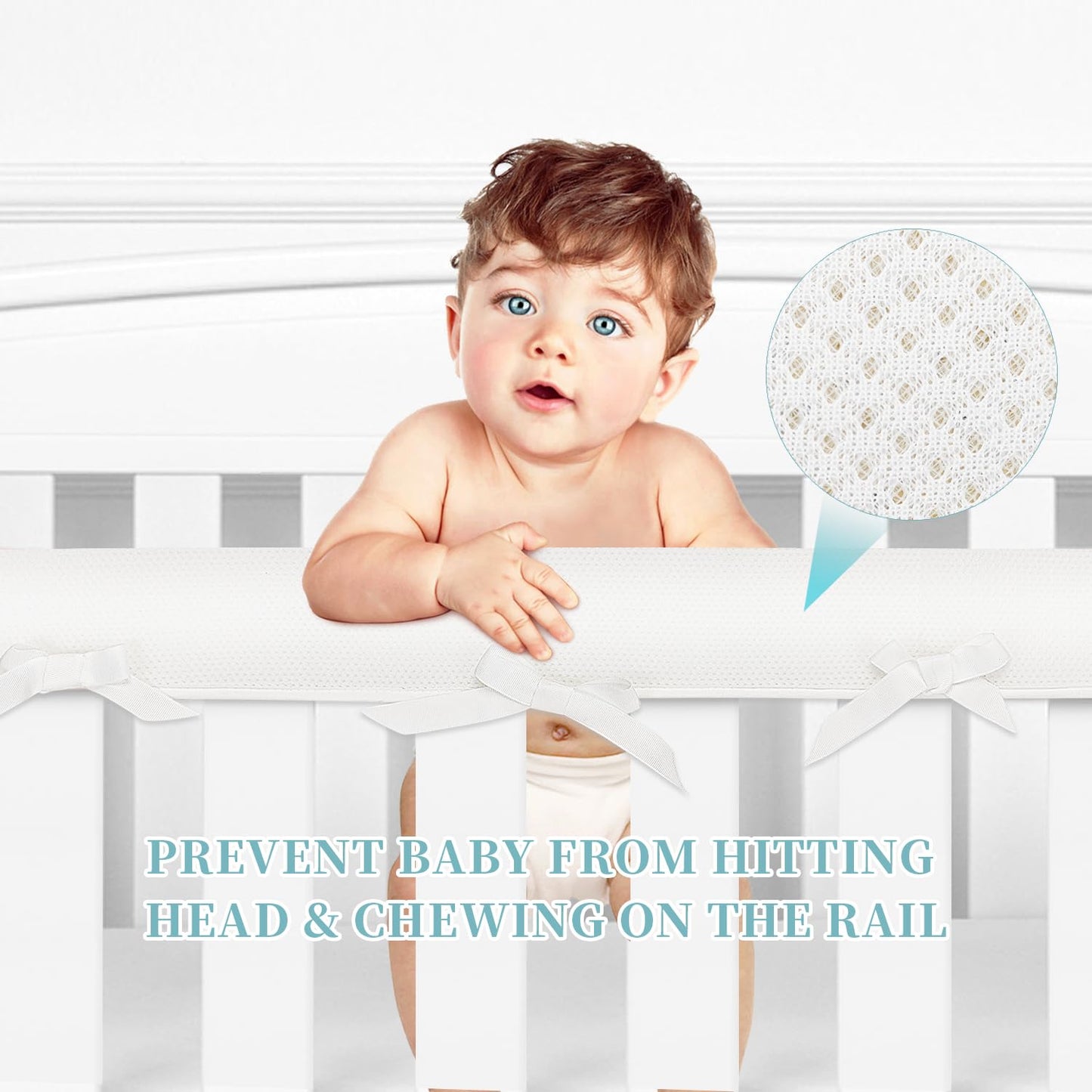 Cubiertas para barandillas de cuna 3 en 1 para cunas de tamaño real